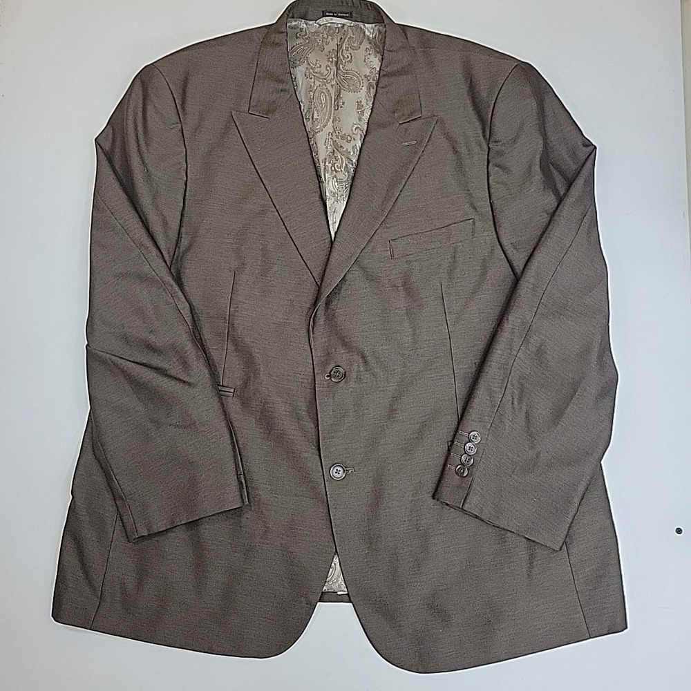 Steve Harvey Collection Suit Jacket Coat Blazer Size 52 X 34 Sharp Linning Exec‎
